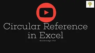 Circular reference in excel