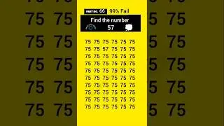 🔥 find the odd number 57 🤯 part no 66 🧐 math is easy #mathquiz #quiz #shortvideo