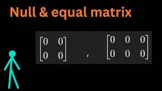 Null matrix, equal matrix, Types of matrices with examples, Matrices Matrix, English (3)