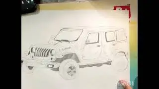 Art drwing 😍😍😍😍jeep Wrangler 