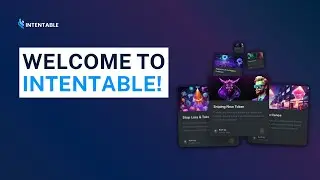 Welcome To Intentable Intent-Centric Marketplace