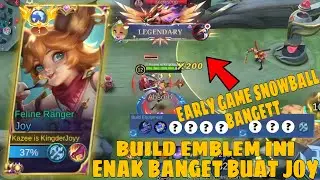 BUILD DAN EMBLEM JOY TERENAK SAAT INI!! EARLY GAME FIX SNOWBALL || GAMEPLAY JOY - MLBB