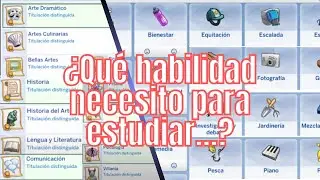 Sims 4 | Habilidades necesarias para cada TITULACION DISTINGUIDA📝👨&zwj;🎓✅