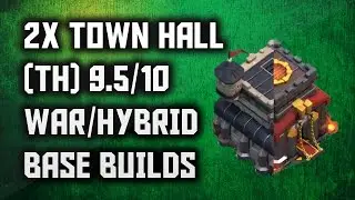 Best 2 Town Hall 9.5/10 (TH9.5) Base Build Compilation (2x) | Clash of Clans