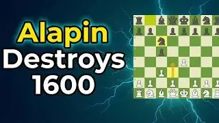 How to Make a 1600 RESIGN in 12 Moves (Brutal Alapin Attack)