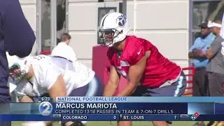 Mariota shines in first practice of Titans training camp