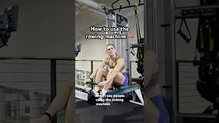 How to use the rowing machine properly (from a former D1 rower 🚣) #rowingmachine #cardioworkout