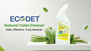 ECODET Natural Toilet Cleaner: Safe, Effective, Truly Natural | No Bleach, No Compromise