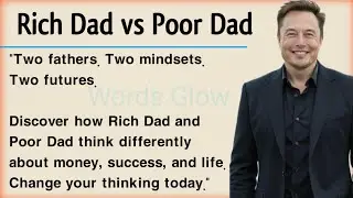 Rich Dad vs Poor Dad | Money & Success Lessons in Easy English | Word Glow 🌟
