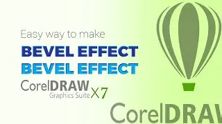 How to use bevel/plastic effect on text in Coreldraw x7