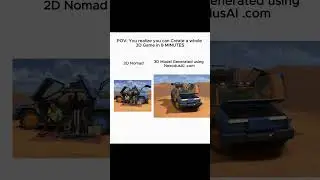2D to 3D using AI model NEXODUS AI #3d #3dprinting #3dmodeling