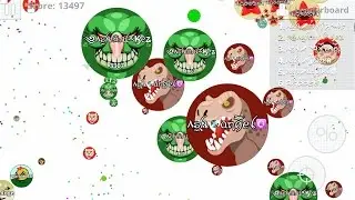 BEST MINI POPSPLIT?!?//Most Laggiest TrickSplit!!!//+Ash Clan TakeOver// Agar.io Mobile