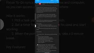 Focus To do pomodoro and tasks app review