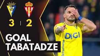 იური ტაბატაძის გოლი სხვადასხვა რაკურსით ● Tabatadze Goal ● Cadiz vs Gijon 3:2 ● 09.01.2026