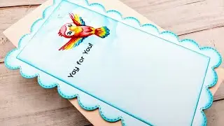 Birds of Paradise | Clean And Simple No Line Watercoloring Card