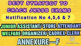 Best Strategy to crack JKSSB Exams🔥|Junior Assistant, Welfare Organizer etc. |