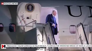 🇺🇸 Donald Trump Arrives in Palm Beach, Florida for Weekend Break at Mar-a-Lago [LIVE]