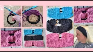 How to Crochet a Hair Tie Headband | Easy and Versatile Hair Accessory Tutorial!