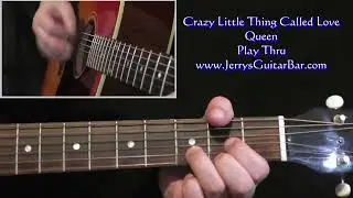 Queen Crazy Little Thing Called Love | Rhythm Guitar Play Thru