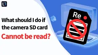 What should I do if the camera SD card cannot be read?
