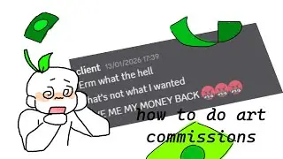 how to do commissions explained by small artist