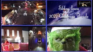 Can you find yourself at Sibley, Iowa's 2022, Small town Christmas Parade from the Ground & the Air!