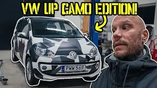 VW UP F&Aring;R CAMOWRAP & RAKA R&Ouml;R!