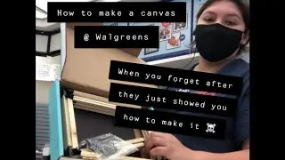 How to make a canvas at Walgreens 🔨
