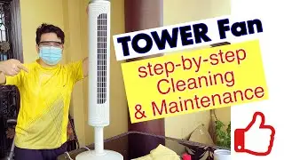 TOWER Fan Cleaning and Maintenance | weekend cleaning of fan.