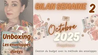 🤘 OCTOBRE 2025 · Bilan semaine 2 + unboxing Aurélie | Méthode des enveloppes budgétaires