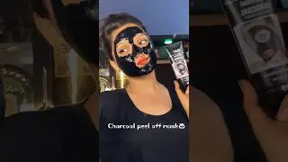 Charcoal peel off mask🐼 / How to use?? #shorts