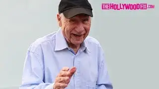 Mel Brooks Signs Autographs For Fans While Leaving Lunch At Porta Via In Beverly Hills 12.20.19