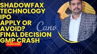SHADOWFAX Technology IPO Apply or Avoid? | GMP Crash | Final Decision | Raj IPO Guru Hindi
