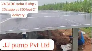 5 hp 400 ft 2' delivery BLDC SOLAR SUBMERSIBLE PUMP at Thalavadi site 