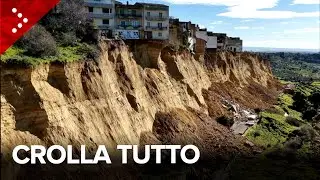 Niscemi, l'enorme frana continua a muoversi. Protezione Civile: 