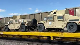 train with lots of cool military vehicles (must see)