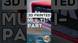 3D Printed Perpetual Calendar #3dprinter #3dprint #3dprinting #bambu