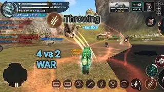 The wolf- 4 V/S 2 war in public pvp.. || 375k Server..||
