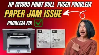 Hp Laserjet M1005 Print Dull & Lines Problem | Toner Drum FIX 🫨 | Fuser Problem | 100% Solution #hp