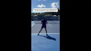 I'm playing tennis at the academy
