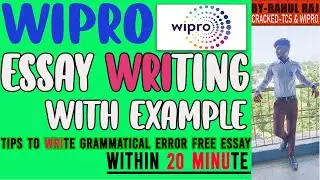Wipro Essay Writing Practice with Example | Essay Writing के बिना Selection नहीं होगा❌| Do