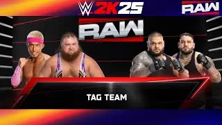 WWE 2K25: ALPHA ACADEMY VS AUTHORS OF PAIN | TAG TEAM MATCH 2026 | SIMULATION