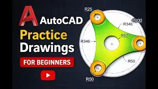 AutoCAD Practice Drawing Bangla | Step by Step 2D Drawing Tutorial