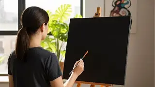 When spring&rsquo;s beauty is born from the depths of the cold / Acrylic painting for beginners