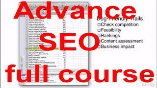 Welcome to advance SEO course