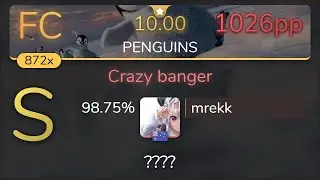 [10⭐] mrekk | Kagetora. - Crazy banger [PENGUINS] 98.75% {1026pp FC} - osu!