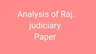 Raj Judiciary paper