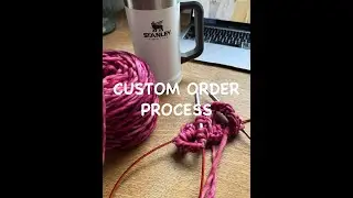 SMALL BUSINESS VLOG |  Make a Custom Etsy Order with Me- from Yarn to Post Office!