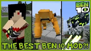 THE BEST BEN 10 MOD?! Minecraft Fisk's Superheroes Ben 10 Mod Review