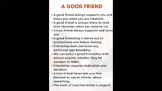 English essay on good friend| short essay on good friend|